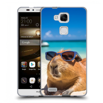 Пластиковый чехол на Huawei Ascend Mate 7 с принтом Капибара