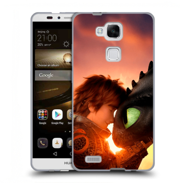 Пластиковый чехол на Huawei Ascend Mate 7 с принтом Как приручить дракона Пластиковый чехол на Huawei Ascend Mate 7 с принтом Как приручить дракона