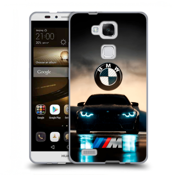 Пластиковый чехол на Huawei Ascend Mate 7 с принтом БМВ BMW