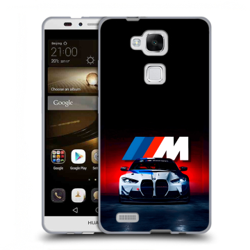 Пластиковый чехол на Huawei Ascend Mate 7 с принтом БМВ BMW