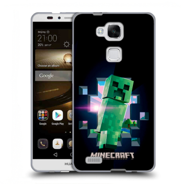 Пластиковый чехол на Huawei Ascend Mate 7 с принтом Майнкрафт Minecraft