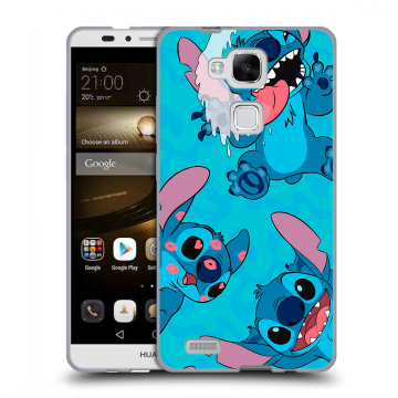 Пластиковый чехол на Huawei Ascend Mate 7 с принтом Лило и Стич