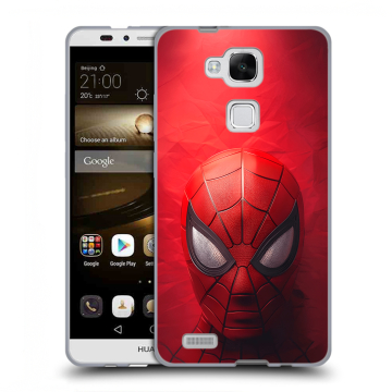Пластиковый чехол на Huawei Ascend Mate 7 с принтом Spiderman Человек паук