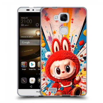Пластиковый чехол на Huawei Ascend Mate 7 с принтом Labubu Лабубу