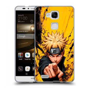 Пластиковый чехол на Huawei Ascend Mate 7 с принтом Naruto Наруто