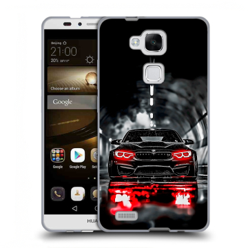 Пластиковый чехол на Huawei Ascend Mate 7 с принтом BMW БМВ