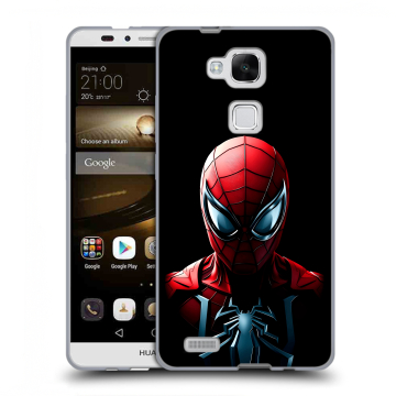 Пластиковый чехол на Huawei Ascend Mate 7 с принтом Spiderman Человек паук