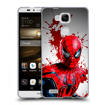 Пластиковый чехол на Huawei Ascend Mate 7 с принтом Spiderman Человек паук Пластиковый чехол на Huawei Ascend Mate 7 с принтом Spiderman Человек паук