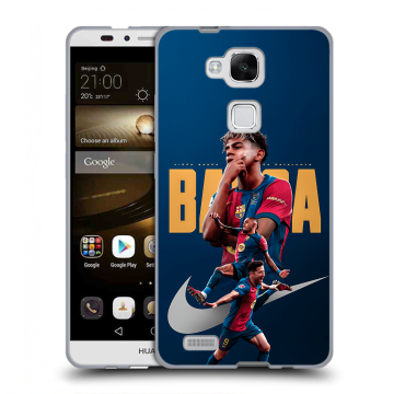 Пластиковый чехол на Huawei Ascend Mate 7 с принтом Барселона Barca Yamal 