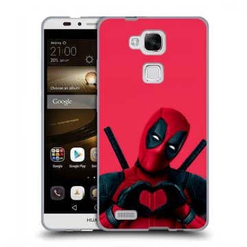 Пластиковый чехол на Huawei Ascend Mate 7 с принтом Дедпул Deadpool Пластиковый чехол на Huawei Ascend Mate 7 с принтом Дедпул Deadpool