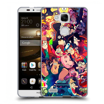 Пластиковый чехол на Huawei Ascend Mate 7 с принтом Gravity Falls Гравити Фолз