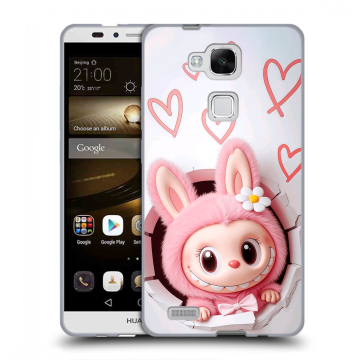 Пластиковый чехол на Huawei Ascend Mate 7 с принтом Labubu Лабубу