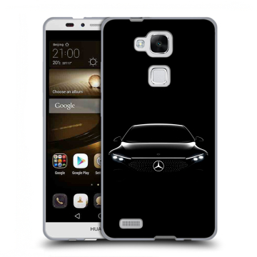 Пластиковый чехол на Huawei Ascend Mate 7 с принтом Mercedes Мерседес