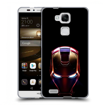 Пластиковый чехол на Huawei Ascend Mate 7 с принтом IronMan Железный человек