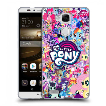 Пластиковый чехол на Huawei Ascend Mate 7 с принтом My little pony Дружба чудо