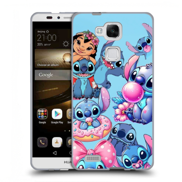 Пластиковый чехол на Huawei Ascend Mate 7 с принтом Лило и Стич