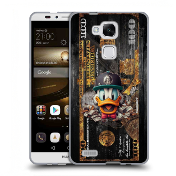 Пластиковый чехол на Huawei Ascend Mate 7 с принтом Дональд Дак Доллар