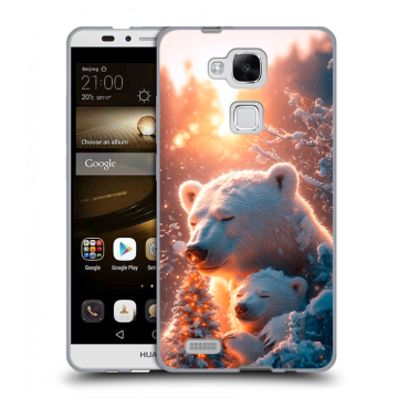 Пластиковый чехол на Huawei Ascend Mate 7 с принтом Новый год Пластиковый чехол на Huawei Ascend Mate 7 с принтом Новый год