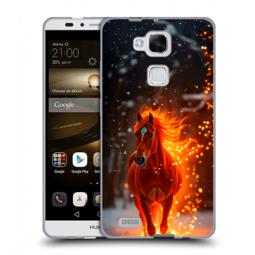 Пластиковый чехол на Huawei Ascend Mate 7 с принтом Новый год Пластиковый чехол на Huawei Ascend Mate 7 с принтом Новый год