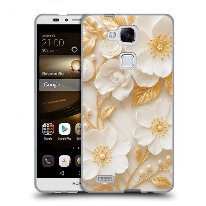 Пластиковый чехол на Huawei Ascend Mate 7 с принтом Цветы Пластиковый чехол на Huawei Ascend Mate 7 с принтом Цветы
