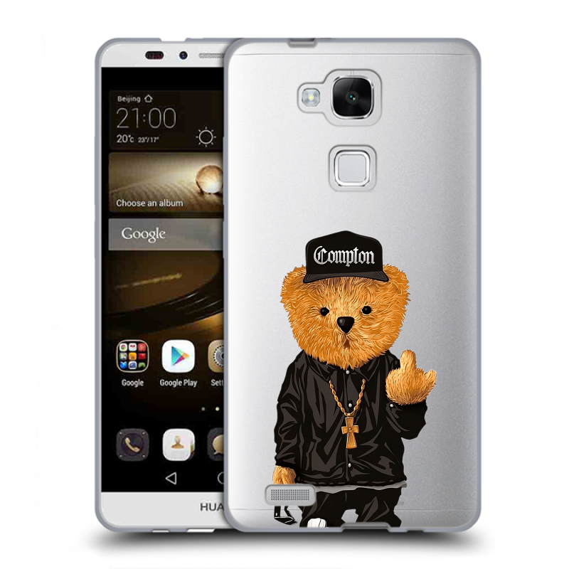 Пластиковый чехол на Huawei Ascend Mate 7 с принтом Мишка Пластиковый чехол на Huawei Ascend Mate 7 с принтом Мишка