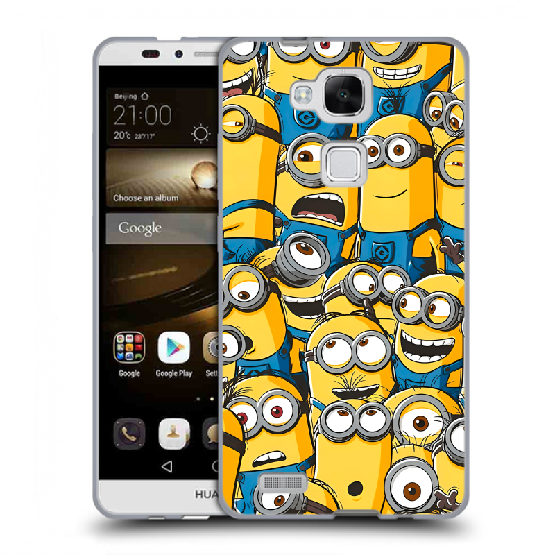 Пластиковый чехол на Huawei Ascend Mate 7 с принтом Миньоны Пластиковый чехол на Huawei Ascend Mate 7 с принтом Миньоны