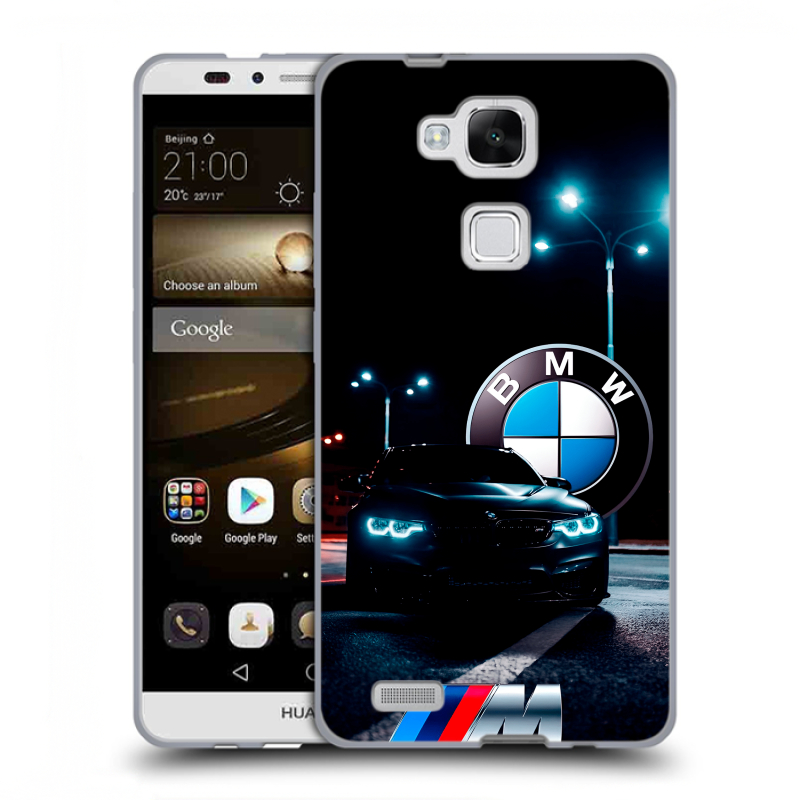 Пластиковый чехол на Huawei Ascend Mate 7 с принтом БМВ BMW Пластиковый чехол на Huawei Ascend Mate 7 с принтом БМВ BMW