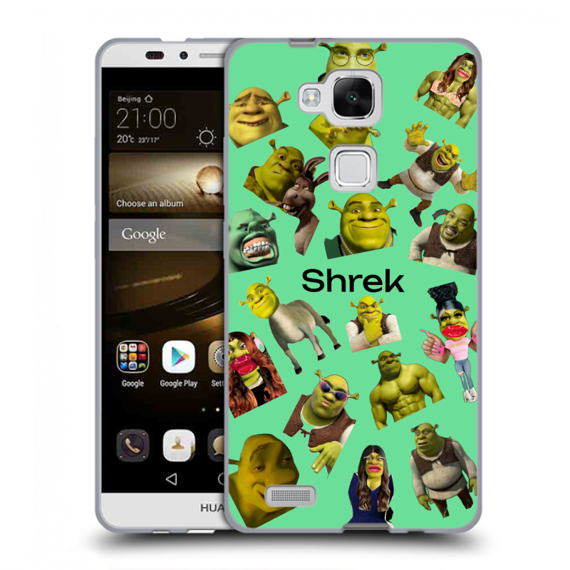 Пластиковый чехол на Huawei Ascend Mate 7 с принтом Шрек Shrek Пластиковый чехол на Huawei Ascend Mate 7 с принтом Шрек Shrek