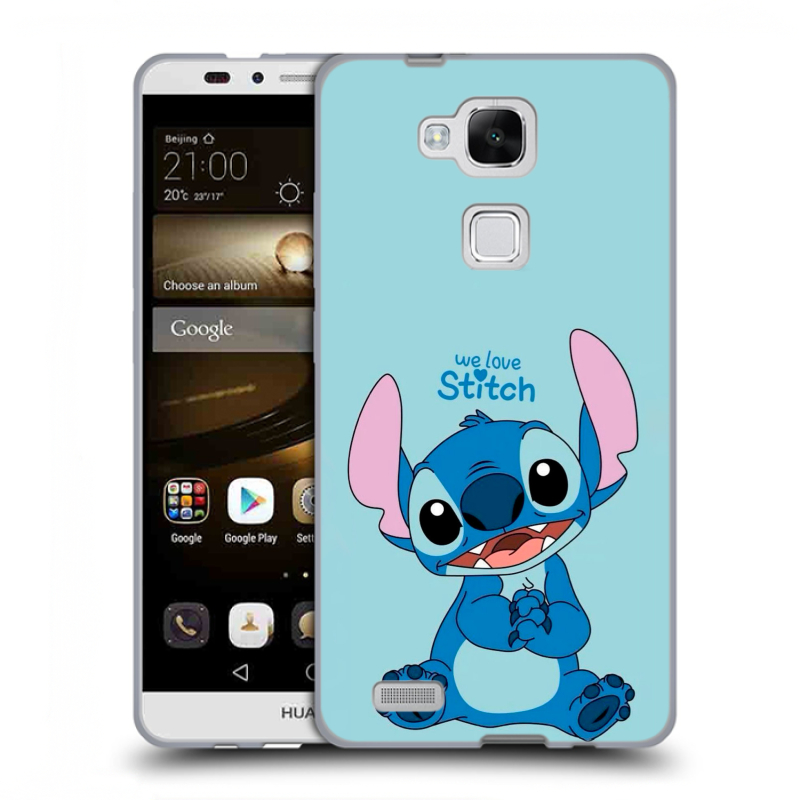 Пластиковый чехол на Huawei Ascend Mate 7 с принтом Лило и Стич Пластиковый чехол на Huawei Ascend Mate 7 с принтом Лило и Стич