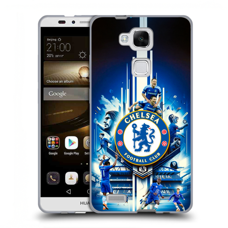 Пластиковый чехол на Huawei Ascend Mate 7 с принтом Chelsea Челси Пластиковый чехол на Huawei Ascend Mate 7 с принтом Chelsea Челси