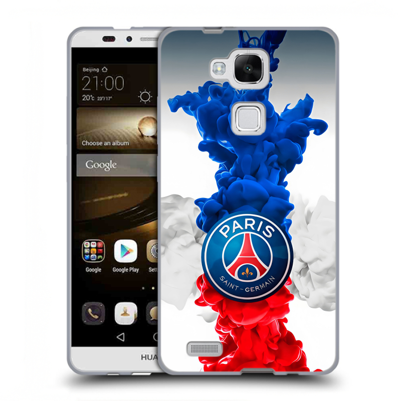 Пластиковый чехол на Huawei Ascend Mate 7 с принтом PSG ПСЖ Пластиковый чехол на Huawei Ascend Mate 7 с принтом PSG ПСЖ