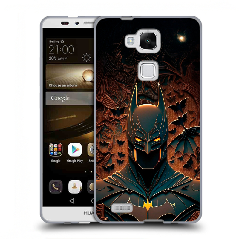 Пластиковый чехол на Huawei Ascend Mate 7 с принтом Batman Бэтмен Пластиковый чехол на Huawei Ascend Mate 7 с принтом Batman Бэтмен