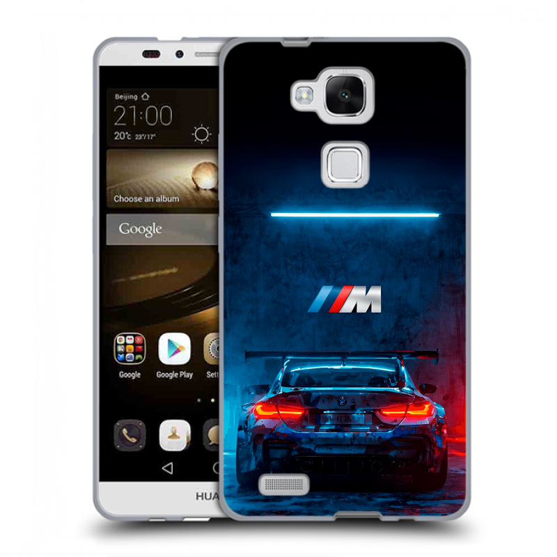 Пластиковый чехол на Huawei Ascend Mate 7 с принтом BMW БМВ Пластиковый чехол на Huawei Ascend Mate 7 с принтом BMW БМВ