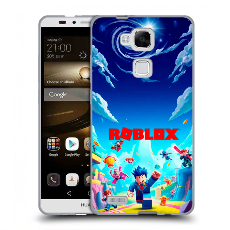 Пластиковый чехол на Huawei Ascend Mate 7 с принтом Roblox Роблокс Пластиковый чехол на Huawei Ascend Mate 7 с принтом Roblox Роблокс