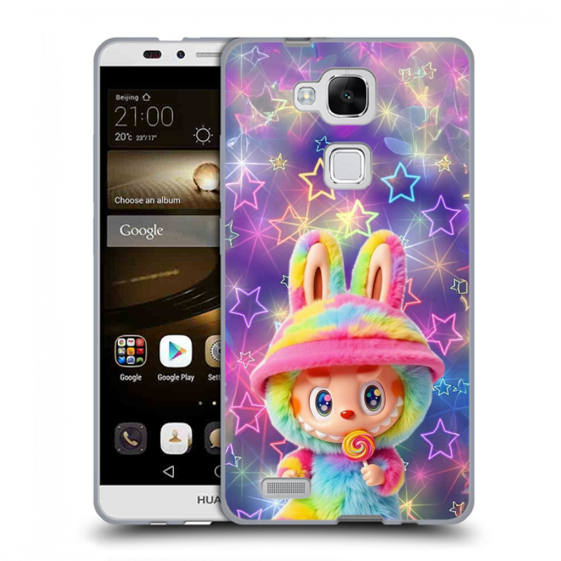 Пластиковый чехол на Huawei Ascend Mate 7 с принтом Labubu Лабубу Пластиковый чехол на Huawei Ascend Mate 7 с принтом Labubu Лабубу