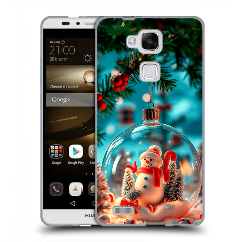 Пластиковый чехол на Huawei Ascend Mate 7 с принтом Новый год Пластиковый чехол на Huawei Ascend Mate 7 с принтом Новый год