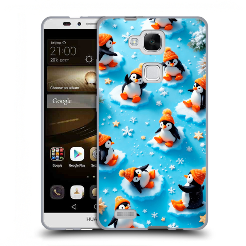 Пластиковый чехол на Huawei Ascend Mate 7 с принтом Новый год Пластиковый чехол на Huawei Ascend Mate 7 с принтом Новый год