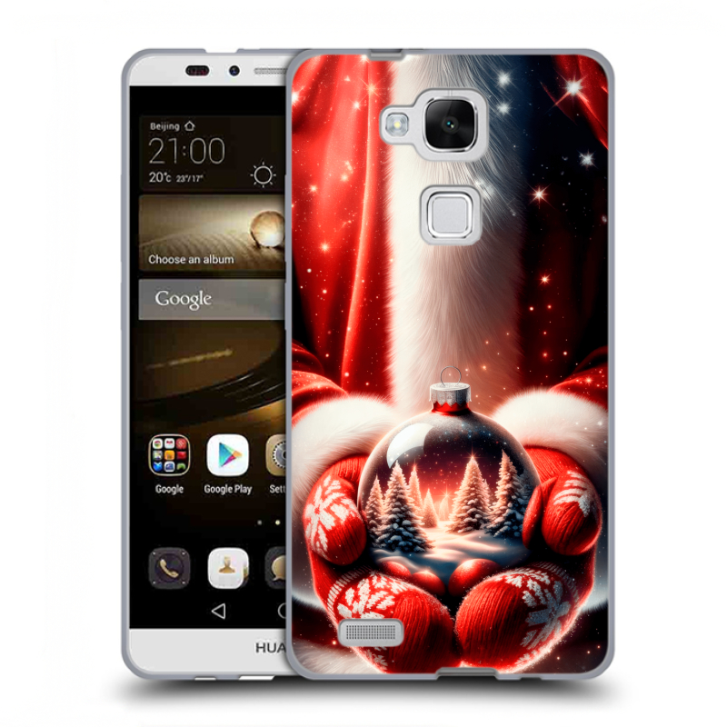 Пластиковый чехол на Huawei Ascend Mate 7 с принтом Новый год Пластиковый чехол на Huawei Ascend Mate 7 с принтом Новый год
