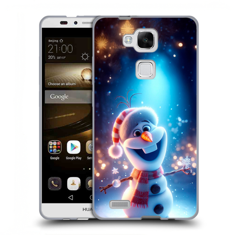 Пластиковый чехол на Huawei Ascend Mate 7 с принтом Новый год Пластиковый чехол на Huawei Ascend Mate 7 с принтом Новый год