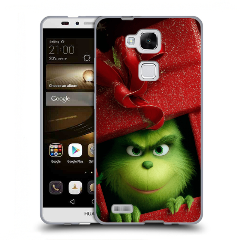 Пластиковый чехол на Huawei Ascend Mate 7 с принтом Новый год Пластиковый чехол на Huawei Ascend Mate 7 с принтом Новый год