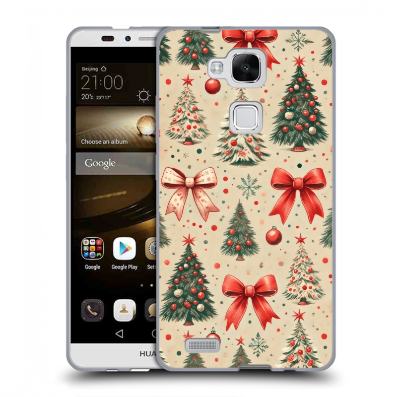 Пластиковый чехол на Huawei Ascend Mate 7 с принтом Новый год Пластиковый чехол на Huawei Ascend Mate 7 с принтом Новый год