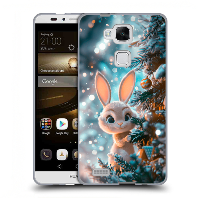 Пластиковый чехол на Huawei Ascend Mate 7 с принтом Новый год Пластиковый чехол на Huawei Ascend Mate 7 с принтом Новый год