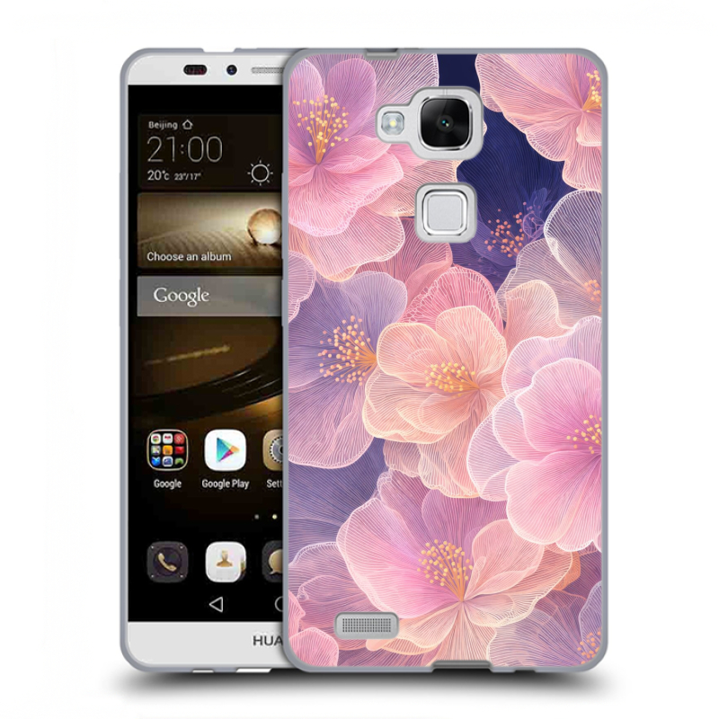 Пластиковый чехол на Huawei Ascend Mate 7 с принтом женский Пластиковый чехол на Huawei Ascend Mate 7 с принтом женский