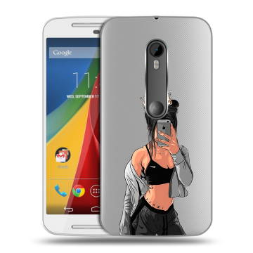Силиконовый чехол на Motorola Moto G с принтом Женские принты