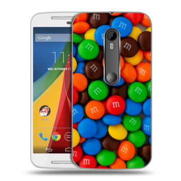 Силиконовый чехол на Motorola Moto G с принтом Конфеты