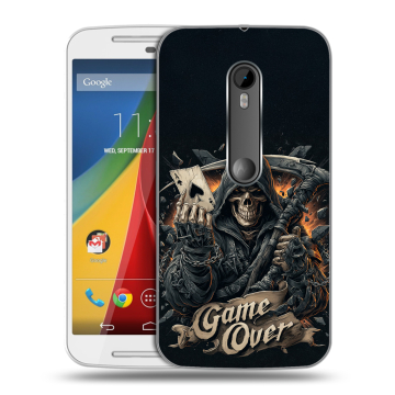 Силиконовый чехол на Motorola Moto G с принтом Скелет карты Силиконовый чехол на Motorola Moto G с принтом Скелет карты