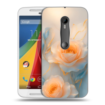 Силиконовый чехол на Motorola Moto G с принтом Женский