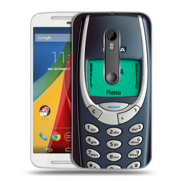 Силиконовый чехол на Motorola Moto G с принтом Старый телефон Силиконовый чехол на Motorola Moto G с принтом Старый телефон