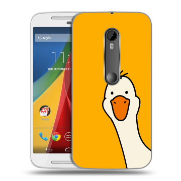 Силиконовый чехол на Motorola Moto G с принтом Утка