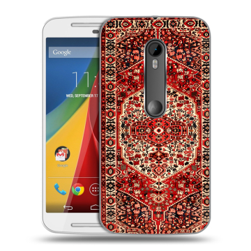 Силиконовый чехол на Motorola Moto G с принтом Ковер